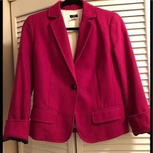 J crew school boy blazer hot pink wool